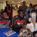 Tampa Bay Buccaneer Cheerleaders and football players visit Caserma Ederle, Vicenza