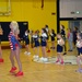 Tampa Bay Buccaneer Cheerleaders and football players visit Caserma Ederle, Vicenza