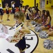 Tampa Bay Buccaneer Cheerleaders and football players visit Caserma Ederle, Vicenza