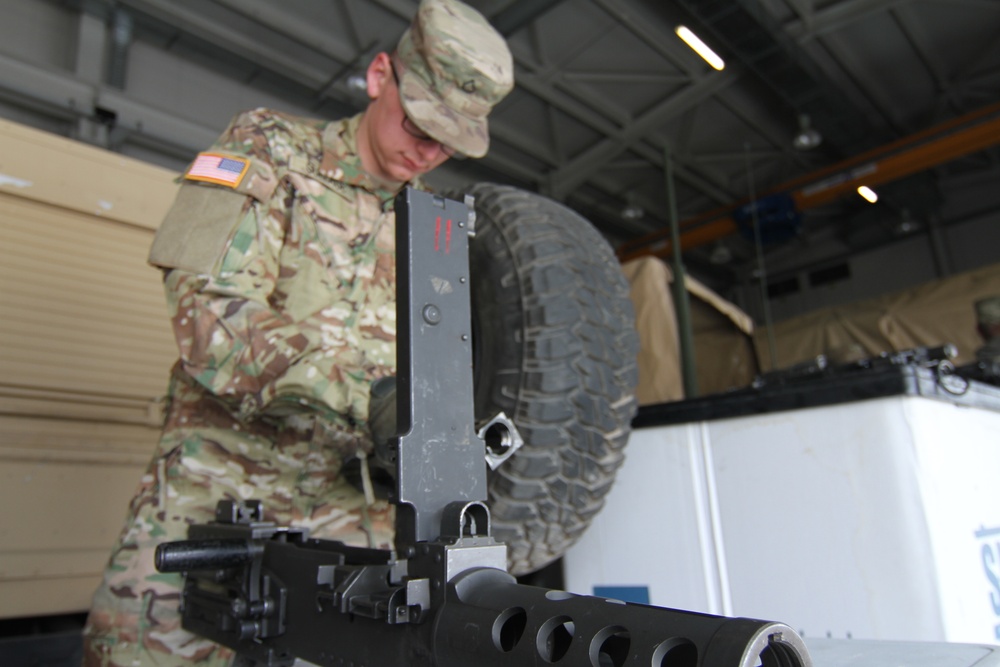 Charlie Company, 1-16 Infantry prepares for gunnery tables and live fire