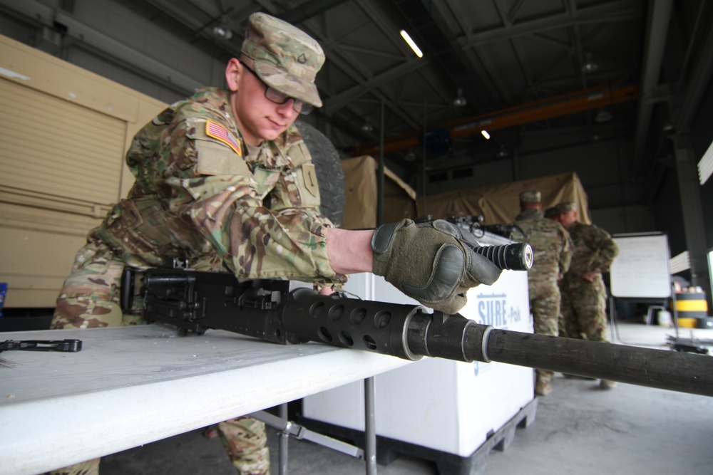 Charlie Company, 1-16 Infantry prepares for gunnery tables and live fire