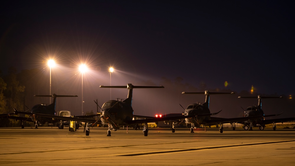 U-28A trains at Hurlburt Field