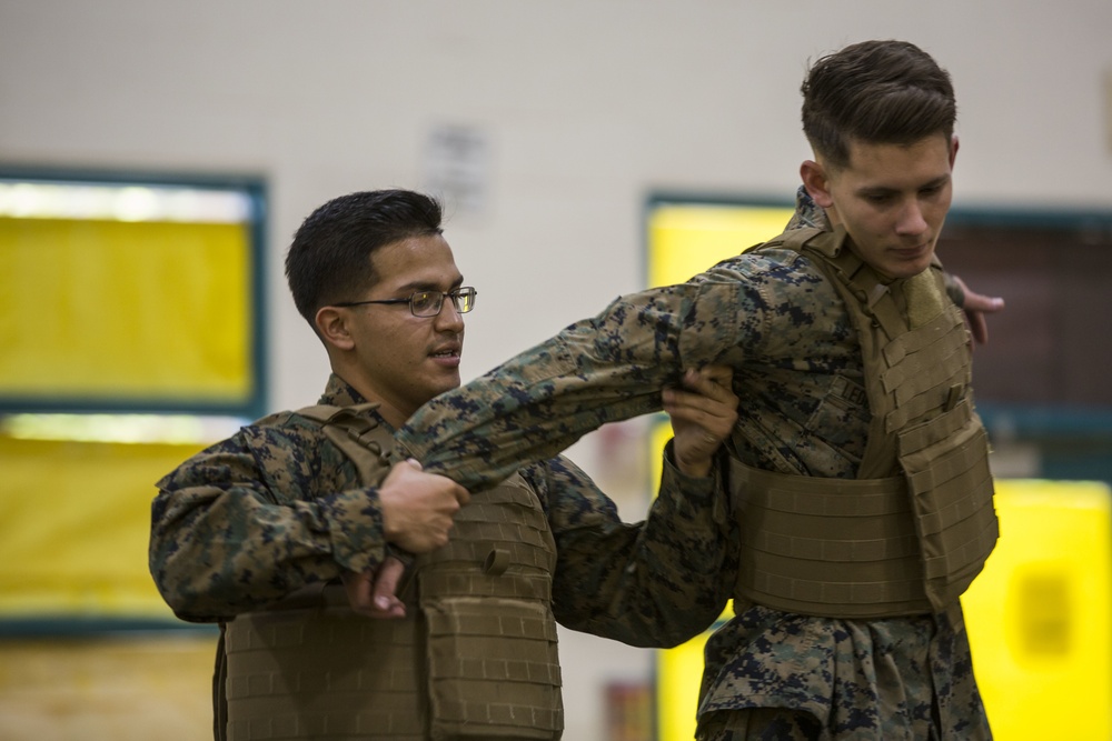 DAY 1: MACS-1 Hosts Marine Week at Ron Watson Middle School