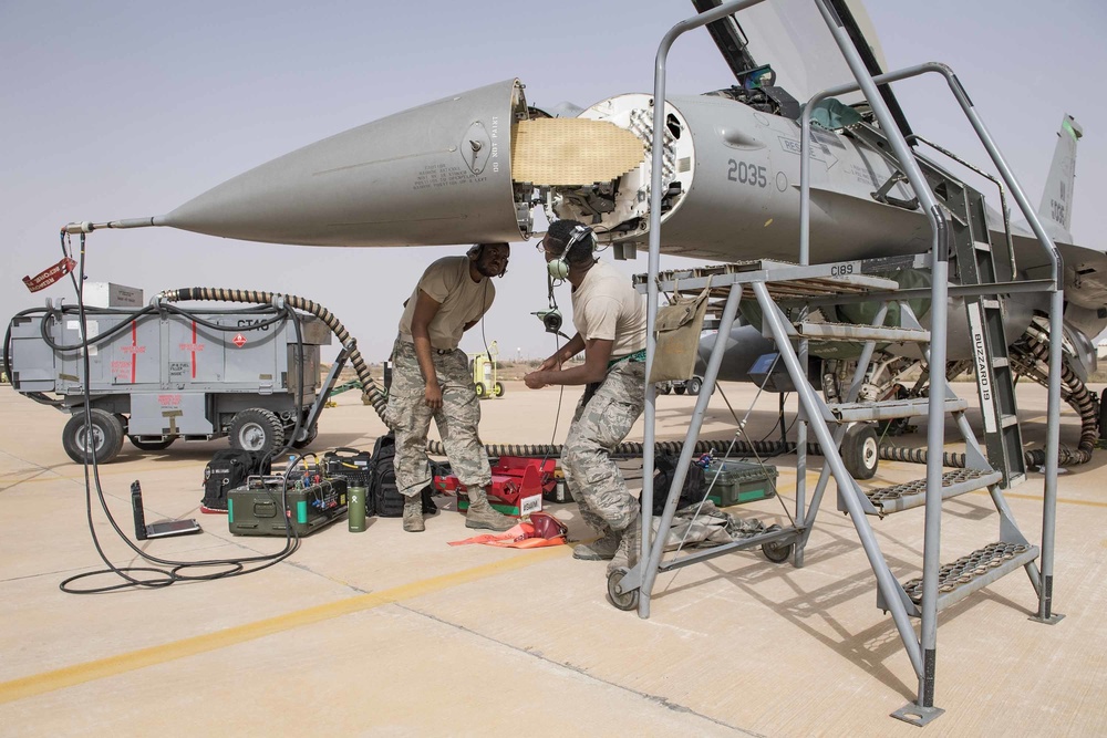 555th Aircraft Maintenance Unit supports exercise African Lion 2019