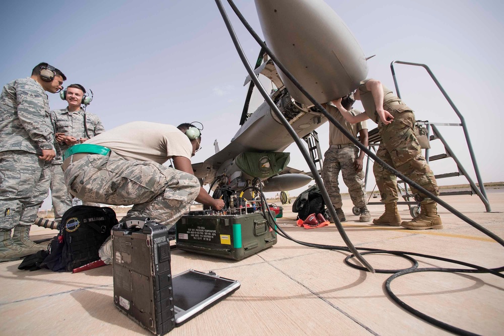 555th Aircraft Maintenance Unit supports exercise African Lion 2019