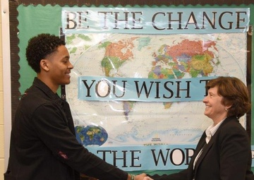 Student nurtured in family of service honored with Parke Scholarship