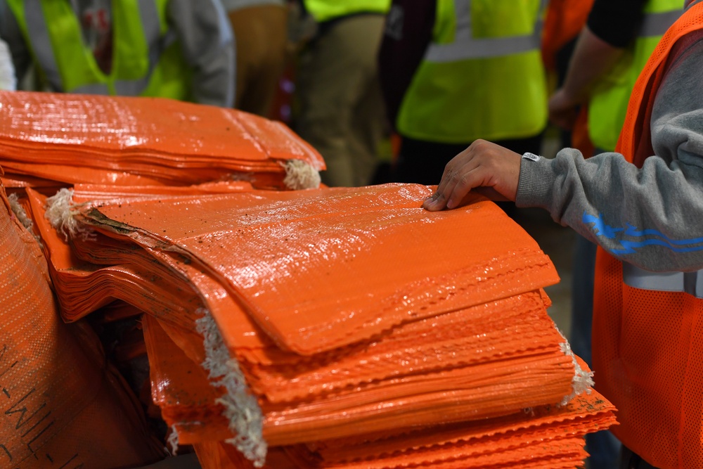 Grand Forks AFB members assist with flood preparation efforts