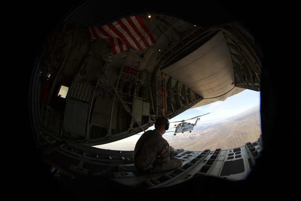 KC-130s take flight for aerial refuel