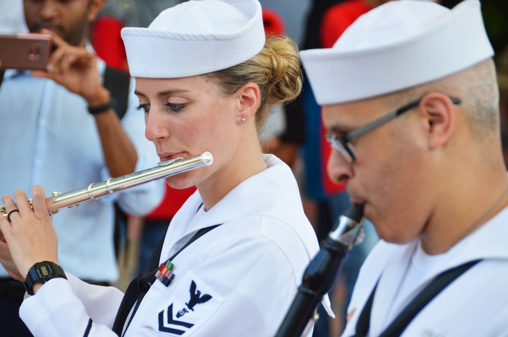 7th Fleet Band Performs at the Langkawi Sky Bridge