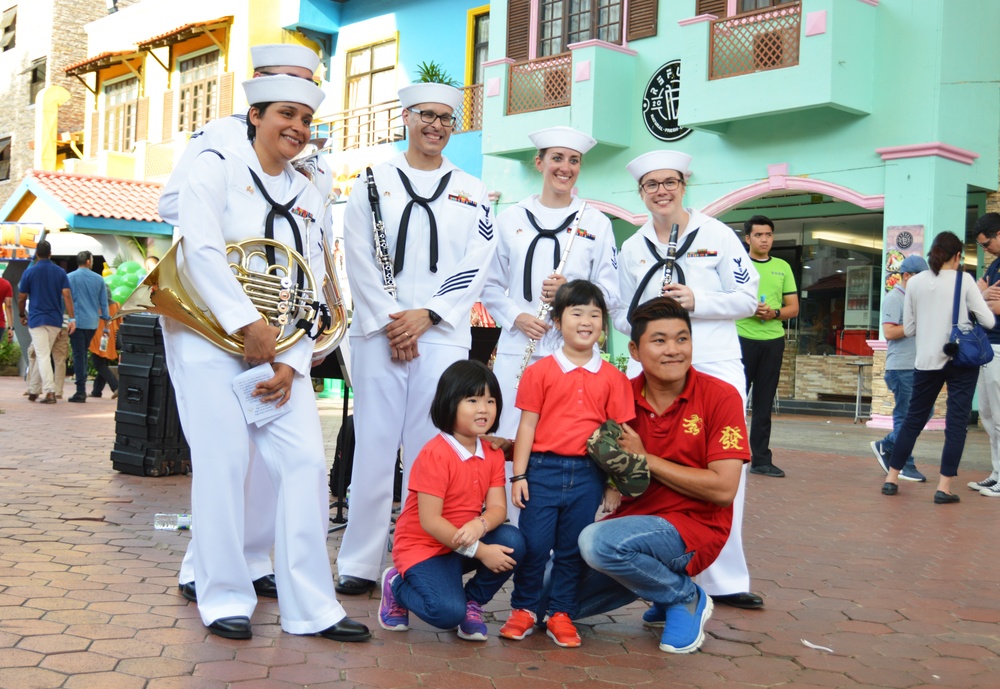 7th Fleet Band Performs at the Langkawi Sky Bridge