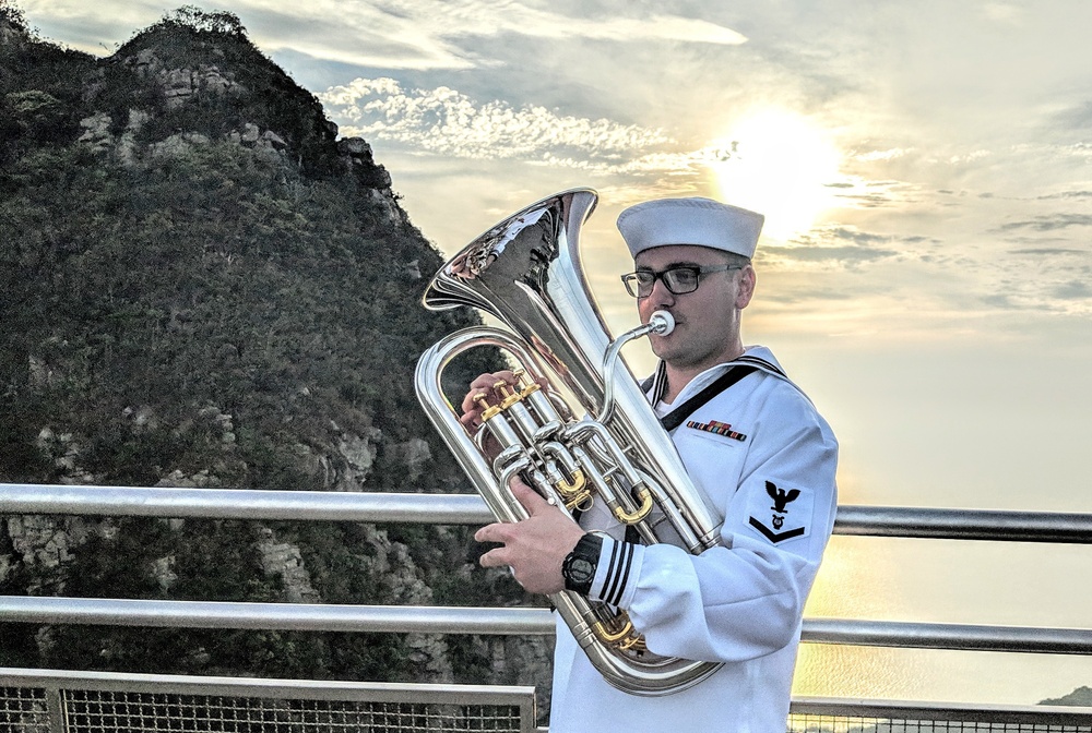 US 7th Fleet Band Performs at the Langkawi Sky Bridge