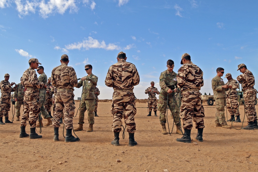 Air assault tactics and techniques part of exercise African Lion 2019