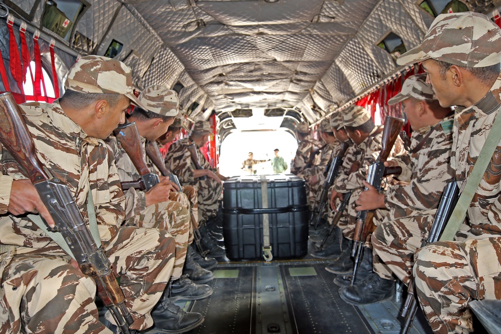 Tactical air assault drills part of exercise African Lion 2019