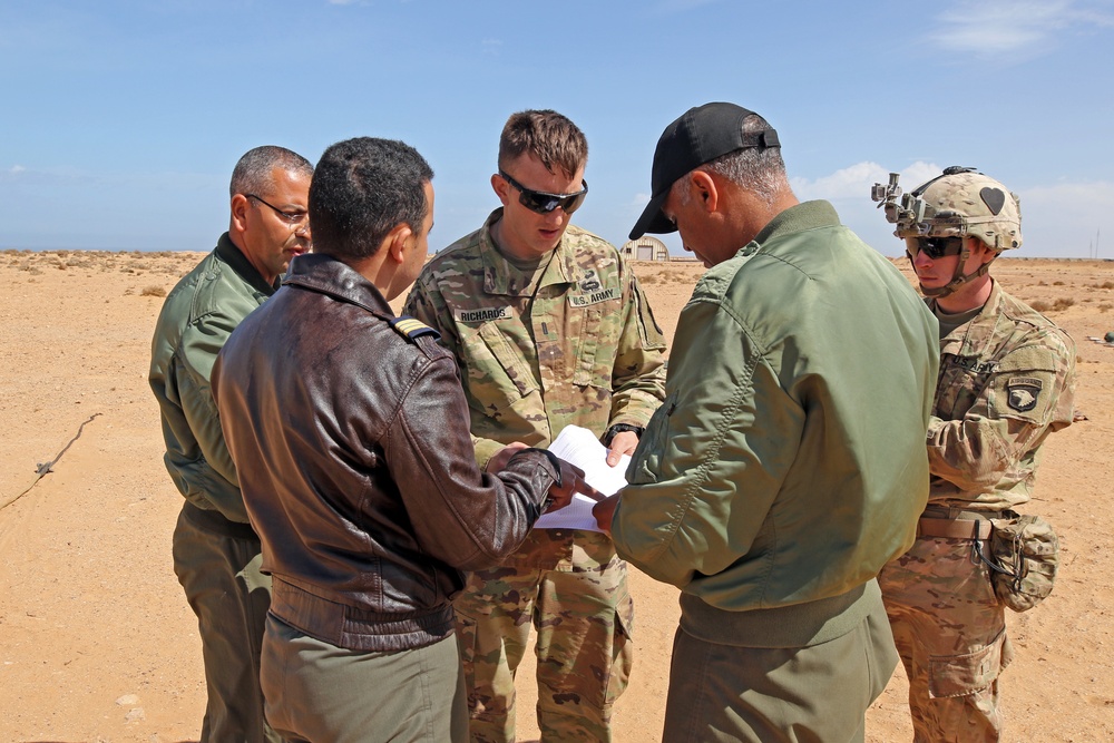 Air assault tactics and techniques part of exercise African Lion 2019