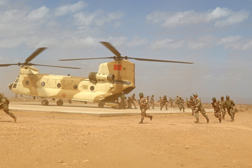 Tactical air assault drills part of exercise African Lion 2019