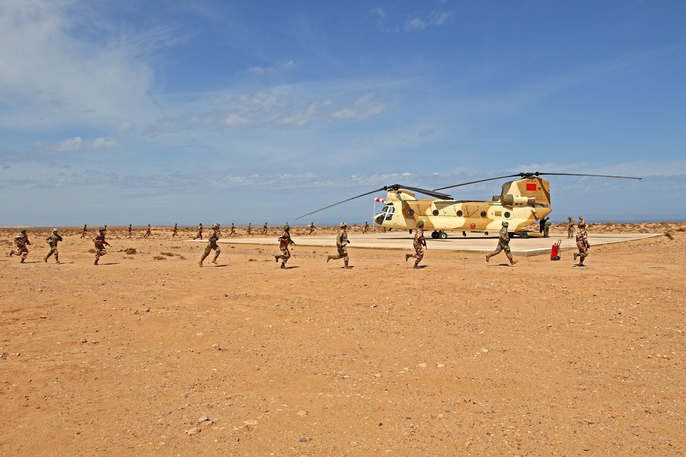 Tactical air assault drills part of exercise African Lion 2019