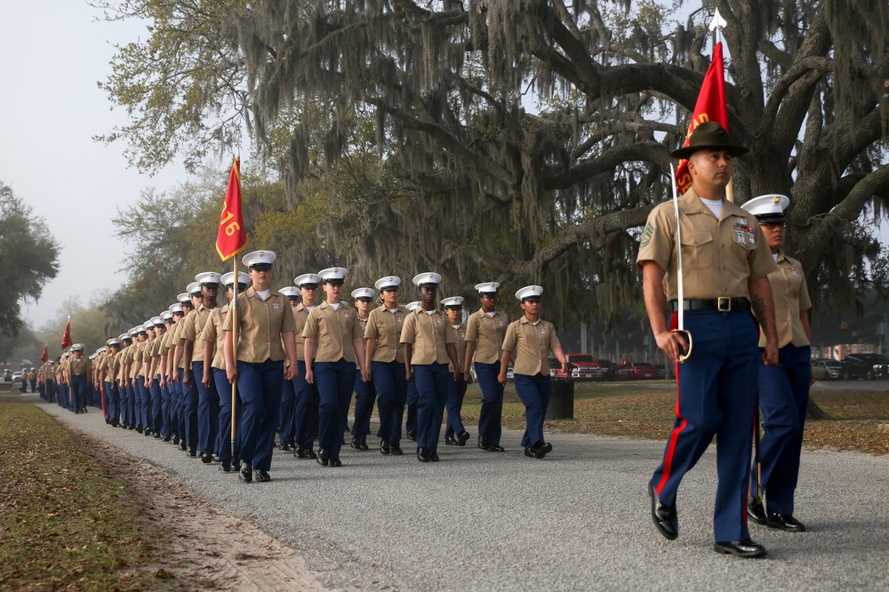 First combined company graduates MCRD Parris Island