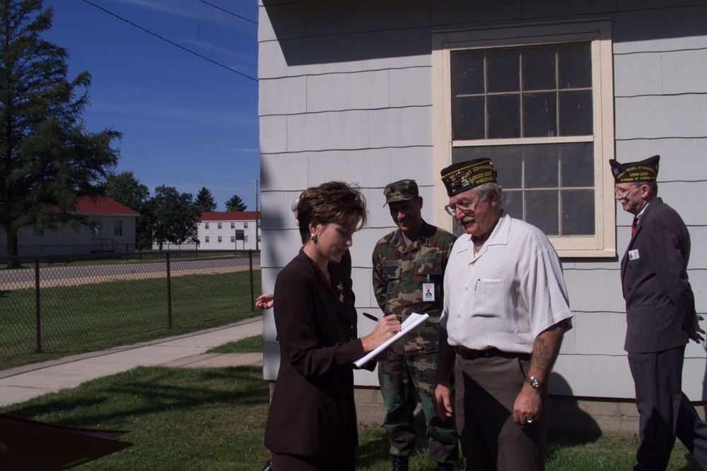 Miss America visits Fort McCoy in September 2000