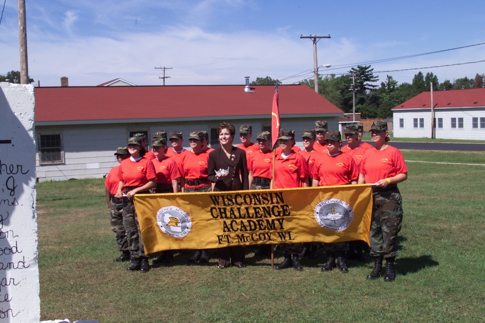 Miss America visits Fort McCoy in September 2000