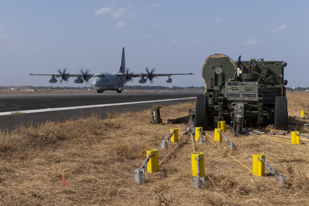 Balikatan 2019: Expeditionary airfield technicians prepare the line