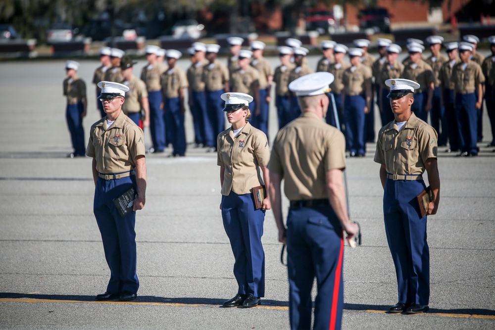 First combined company graduates MCRD Parris Island