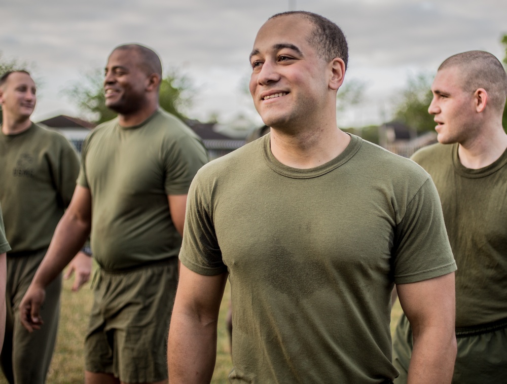 MARFORRES Marines participate in a Total Force Fitness event