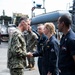 Rear Adm. Bill Byrne at sea with USS Harpers Ferry