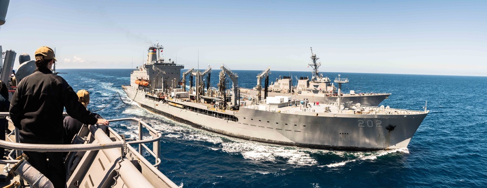 USS Harpers Ferry Replenishment-at-sea