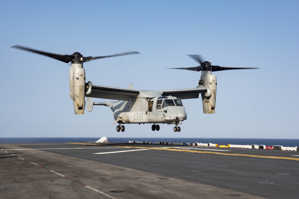 USS WASP (LHD 1) OPERATIONS AT SEA