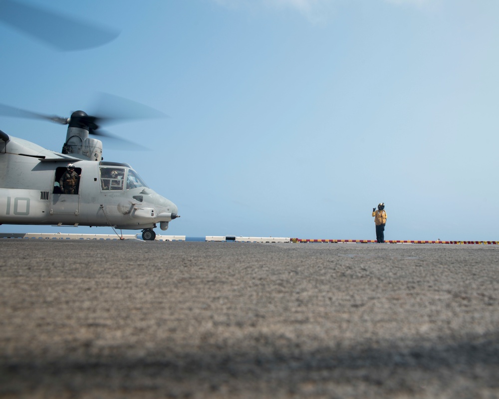 USS WASP (LHD 1) OPERATIONS AT SEA