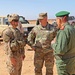 Maj. Gen. Robert Cloutier, U.S. Army Africa commanding general, visits African Lion 2019 field exercise