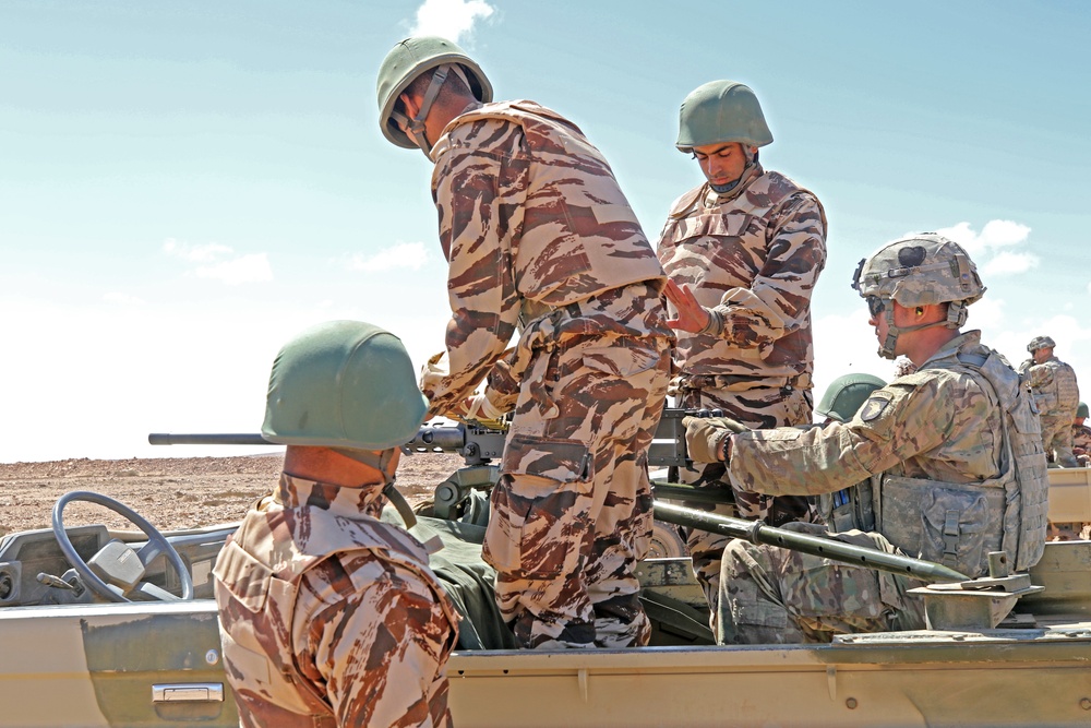 Exercise African Lion demonstration includes combined military tactics, techniques and weapons systems