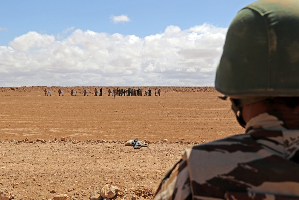 Maj. Gen. Robert Cloutier, U.S. Army Africa commanding general, visits African Lion 2019 field exercise