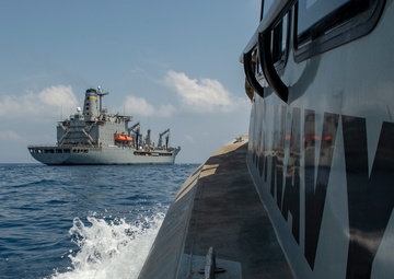 CTG 68.6 make waves while securing the Djibouti seas for USNS Tippecanoe