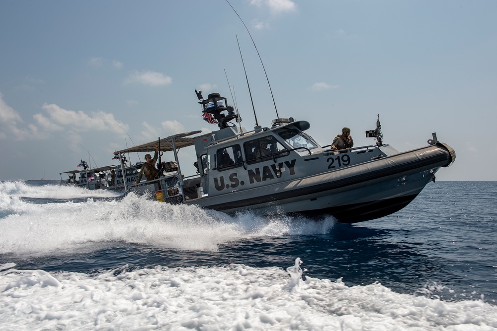 CTG 68.6 make waves while securing the Djibouti seas for USNS Tippecanoe