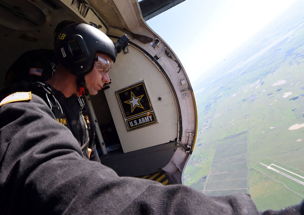 U.S. Army Golden Knights perform at &quot;Thunder Over the Bay&quot; air show