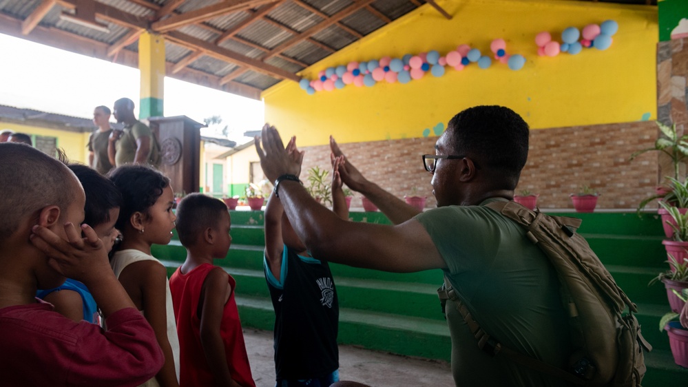 Balikatan 2019: AFP, U.S. Marines conduct community relations event at Santa Juliana Elementary School