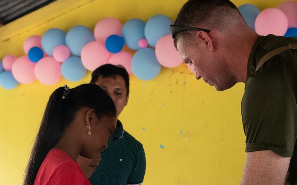Balikatan 2019: AFP, U.S. Marines conduct community relations event at Santa Juliana Elementary School