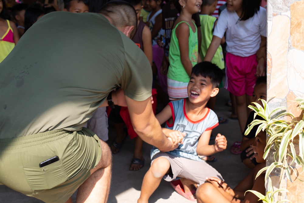 Balikatan 2019: AFP, U.S. Marines conduct a community relations event at Santa Juliana Elementary School