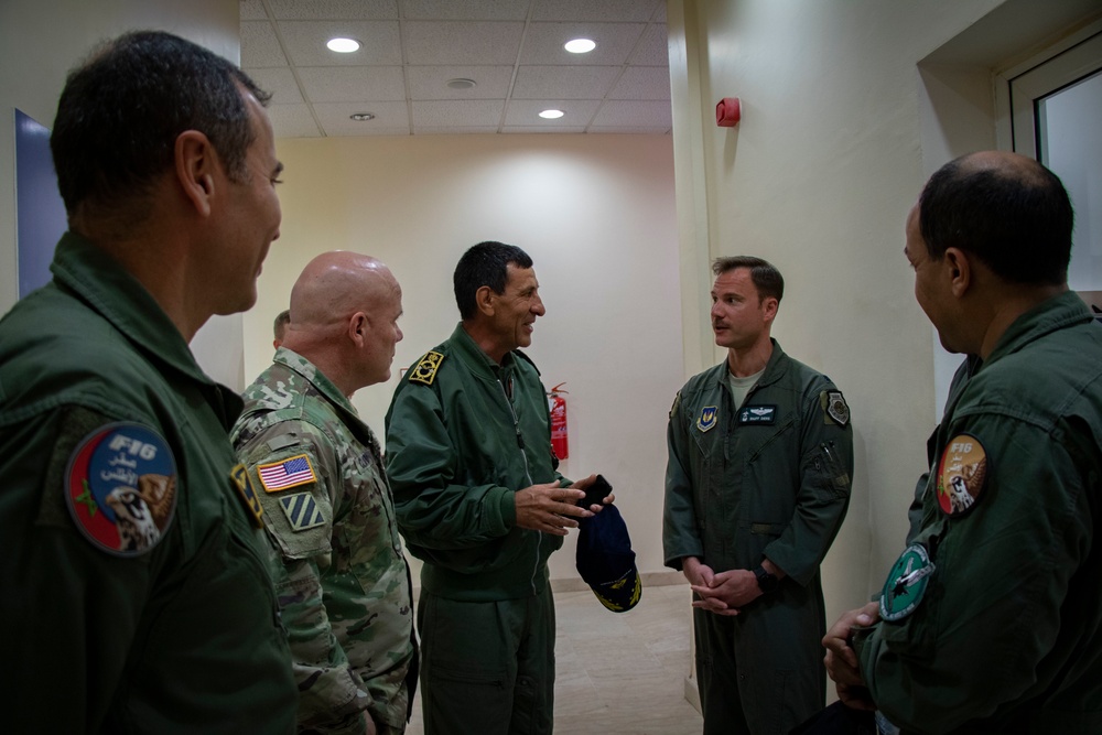 Maj. Gen. Roger Cloutier visits Ben Guerir Airbase