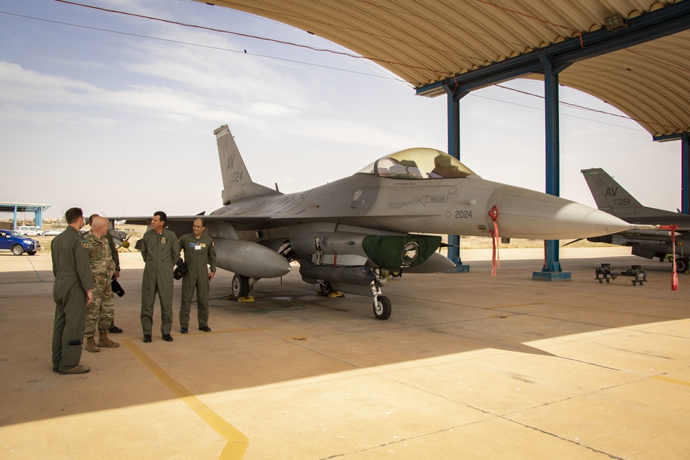 Maj. Gen. Roger Cloutier visits Ben Guerir Airbase