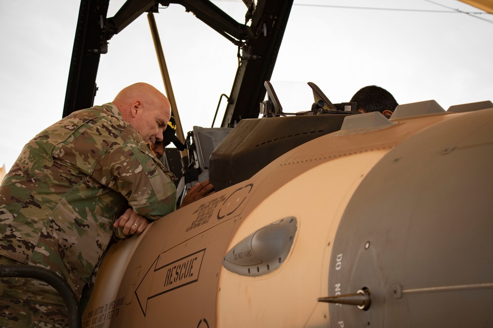 Maj. Gen. Roger Cloutier visits Ben Guerir Airbase