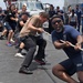 USS Blue Ridge holds steel beach picnic