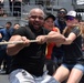 USS Blue Ridge holds steel beach picnic