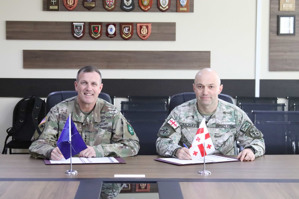 NATO Allied Land Command signs letter of cooperation with Georgia Defence Forces