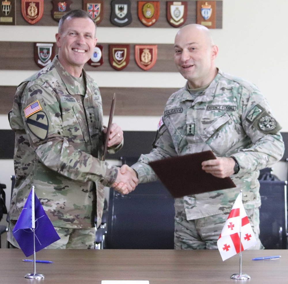 NATO Allied Land Command signs letter of cooperation with Georgia Defence Forces