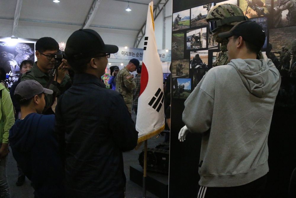 Eighth Army experience booth