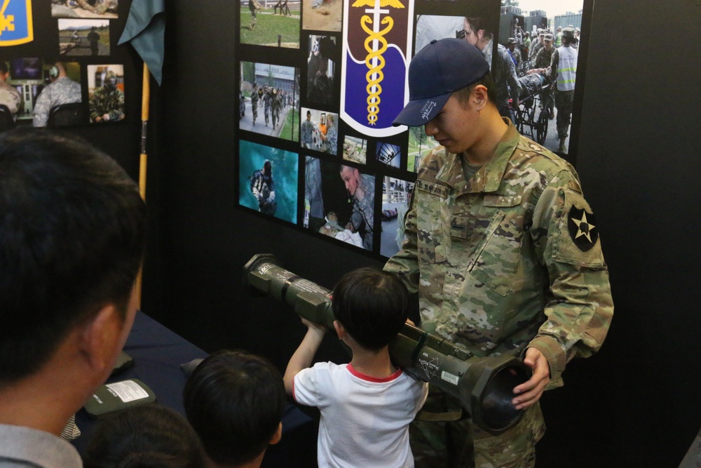 Eighth Army experience booth