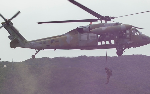 Republic of Korea Soldiers repel