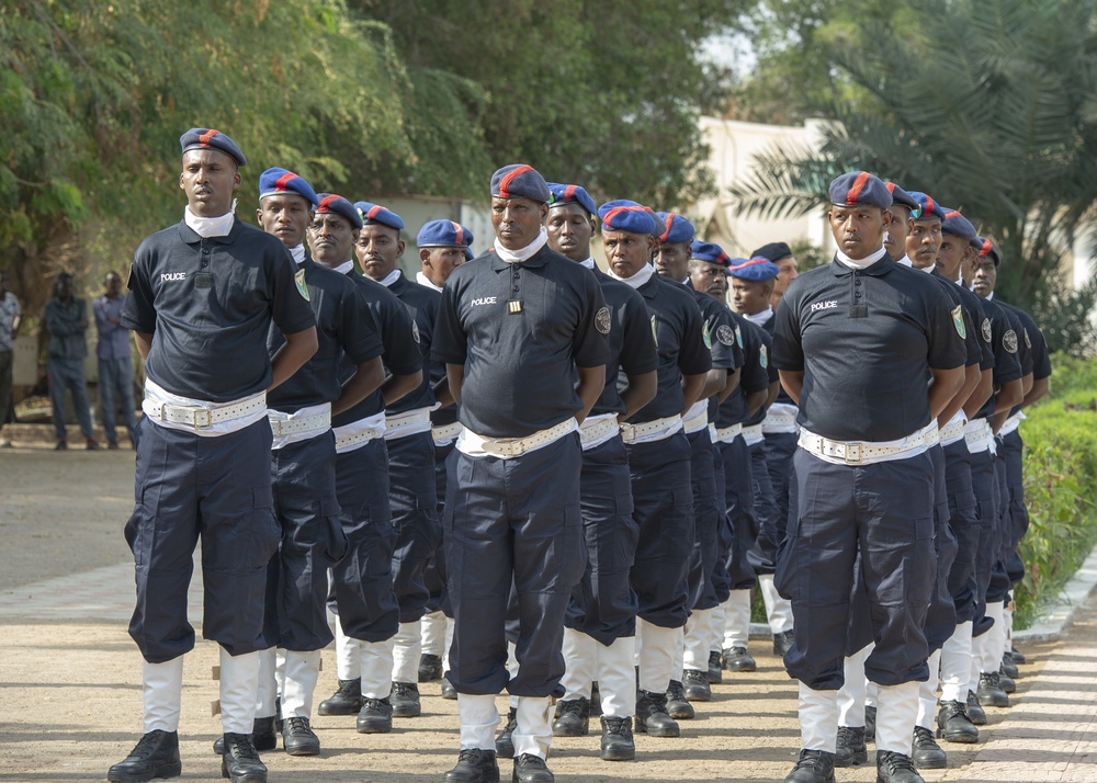 Somalia Police Force graduation in Djibouti